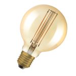 Osram Vintage 1906 LED E27 Globe Filament Gold 95mm 5.8W 470lm - 822 Extra Warm White | Dimmable Osram Vintage 1906 LED E27 Globe Filament Gold 95mm 5.8W 470lm - 822 Extra Warm White | Dimmable