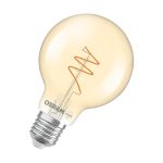 Osram Vintage 1906 LED E27 Globe Filament Twist Gold 4.9W 470lm - 927 Extra Warm White | Best Colour Rendering - Dimmable - Replaces 40W Osram Vintage 1906 LED E27 Globe Filament Twist Gold 4.9W 470lm - 927 Extra Warm White | Best Colour Rendering - Dimmable - Replaces 40W