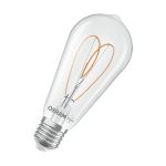 Osram Vintage 1906 LED E27 Edison Filament Clear 7.2W 806lm - 927 Extra Warm White | Best Colour Rendering - Dimmable - Replaces 60W Osram Vintage 1906 LED E27 Edison Filament Clear 7.2W 806lm - 927 Extra Warm White | Best Colour Rendering - Dimmable - Replaces 60W