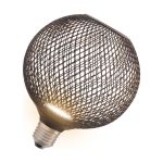 Osram Decor Flat Lamp In Metal Housing LED E27 Globe Frosted Black 3.5W 300lm - 827 Extra Warm White | Replaces 25W Osram Decor Flat Lamp In Metal Housing LED E27 Globe Frosted Black 3.5W 300lm - 827 Extra Warm White | Replaces 25W