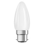 Ledvance Classic Performance LED Bulb B22d Candle Filament Frosted 4.8W 470lm - 827 Extra Warm White | Dimmable - Replaces 40W Ledvance Classic Performance LED Bulb B22d Candle Filament Frosted 4.8W 470lm - 827 Extra Warm White | Dimmable - Replaces 40W