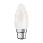 Ledvance Classic Performance LED Bulb B22d Candle Filament Frosted 4W 470lm - 827 Extra Warm White | Replaces 40W Ledvance Classic Performance LED Bulb B22d Candle Filament Frosted 4W 470lm - 827 Extra Warm White | Replaces 40W