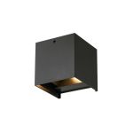 D'Lite LED Wall Light Elingen Aluminium Black 4.9W 480lm - 830 Warm White | Motion Sensor D'Lite LED Wall Light Elingen Aluminium Black 4.9W 480lm - 830 Warm White | Motion Sensor