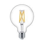 Philips MASTER Value LED Globe E27 93mm Filament Clear 5.9W 806lm - 922-927 Extra Warm White | Best Colour Rendering - Dimmable - Replaces 60W Philips MASTER Value LED Globe E27 93mm Filament Clear 5.9W 806lm - 922-927 Extra Warm White | Best Colour Rendering - Dimmable - Replaces 60W