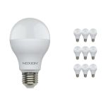 Multipack 10x Noxion Lucent Classic LED E27 Pear Frosted 13W 1521lm - 830 Warm White | Replaces 100W Multipack 10x Noxion Lucent Classic LED E27 Pear Frosted 13W 1521lm - 830 Warm White | Replaces 100W