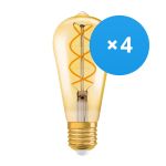 Multipack 4x Ledvance Vintage 1906 LED E27 Pear Gold 4W 300lm - 820 Extra Warm White | Dimmable - Replaces 25W Multipack 4x Ledvance Vintage 1906 LED E27 Pear Gold 4W 300lm - 820 Extra Warm White | Dimmable - Replaces 25W