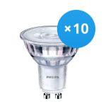 Multipack 10x Philips Corepro LED Spot GU10 PAR16 3W 240lm 36D - 840 Cool White | Dimmable - Replaces 35W Multipack 10x Philips Corepro LED Spot GU10 PAR16 3W 240lm 36D - 840 Cool White | Dimmable - Replaces 35W