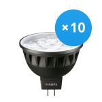 Multipack 10x Philips Master LED Spot GU5.3 MR16 7.5W 500lm 24D - 930 Warm White | Best Colour Rendering - Dimmable - Replaces 50W Multipack 10x Philips Master LED Spot GU5.3 MR16 7.5W 500lm 24D - 930 Warm White | Best Colour Rendering - Dimmable - Replaces 50W