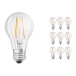 Multipack 10x Ledvance CLASSIC LED E27 Pear Filament Clear 4.2W 470lm - 927 Extra Warm White | Best Colour Rendering - Dimmable - Replaces 40W Multipack 10x Ledvance CLASSIC LED E27 Pear Filament Clear 4.2W 470lm - 927 Extra Warm White | Best Colour Rendering - Dimmable - Replaces 40W