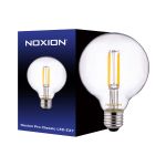 Noxion Pro Classic LED E27 Globe Filament Clear 95mm 8W 806lm - 827 Extra Warm White | Dimmable - Replaces 60W Noxion Pro Classic LED E27 Globe Filament Clear 95mm 8W 806lm - 827 Extra Warm White | Dimmable - Replaces 60W