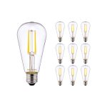 Multipack 10x Noxion Lucent LED E27 Pear Filament Clear 4W 470lm - 827 Extra Warm White | Replaces 40W Multipack 10x Noxion Lucent LED E27 Pear Filament Clear 4W 470lm - 827 Extra Warm White | Replaces 40W