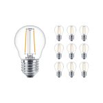 Multipack 10x Philips Corepro LED Lustre E27 Ball Filament Clear 2W 250lm - 827 Extra Warm White | Replaces 25W Multipack 10x Philips Corepro LED Lustre E27 Ball Filament Clear 2W 250lm - 827 Extra Warm White | Replaces 25W