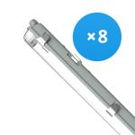 Multipack 8x Noxion LED Waterproof Batten Housing Poseidon V2.0 | Suitable for 2x150cm LED Tube Multipack 8x Noxion LED Waterproof Batten Housing Poseidon V2.0 | Suitable for 2x150cm LED Tube