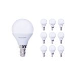 Multipack 10x Noxion Lucent Lustre LED E14 Ball Frosted 2.5W 250lm - 827 Extra Warm White | Replaces 25W Multipack 10x Noxion Lucent Lustre LED E14 Ball Frosted 2.5W 250lm - 827 Extra Warm White | Replaces 25W