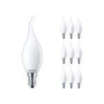 Multipack 10x Philips Corepro LED Candle E14 Bent-tip Frosted 2.2W 250lm - 822-827 Dim To Warm | Dimmable - Replaces 25W Multipack 10x Philips Corepro LED Candle E14 Bent-tip Frosted 2.2W 250lm - 822-827 Dim To Warm | Dimmable - Replaces 25W
