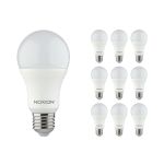 Multipack 10x Noxion Lucent Classic LED E27 Pear Frosted 9.5W 1055lm - 830 Warm White | Replaces 75W Multipack 10x Noxion Lucent Classic LED E27 Pear Frosted 9.5W 1055lm - 830 Warm White | Replaces 75W