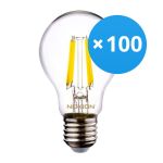 Multipack 100x Noxion Lucent LED E27 Pear Filament Clear 4.5W 470lm - 840 Cool White | Replaces 40W Multipack 100x Noxion Lucent LED E27 Pear Filament Clear 4.5W 470lm - 840 Cool White | Replaces 40W