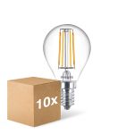 Multipack 10x Philips Master Value LED Lustre E14 Ball Filament Clear 3.4W 470lm - 927 Extra Warm White | Best Colour Rendering - Dimmable - Replaces 40W Multipack 10x Philips Master Value LED Lustre E14 Ball Filament Clear 3.4W 470lm - 927 Extra Warm White | Best Colour Rendering - Dimmable - Replaces 40W