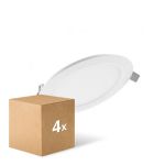 Multipack 4x Ledvance LED Downlight Slim Round DN155 12W 1020lm 120D - 830 Warm White | 169mm  Multipack 4x Ledvance LED Downlight Slim Round DN155 12W 1020lm 120D - 830 Warm White | 169mm
