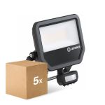 Multipack 5x Ledvance LED Floodlight Aluminium Black 41W 6000lm 100D - 840 Cool White | IP65 - Motion And Light Sensor - Symmetrical Multipack 5x Ledvance LED Floodlight Aluminium Black 41W 6000lm 100D - 840 Cool White | IP65 - Motion And Light Sensor - Symmetrical