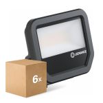 Multipack 6x Ledvance LED Floodlight Aluminium Black 17W 2200lm 100D - 830 Warm White | IP66 - Symmetrical Multipack 6x Ledvance LED Floodlight Aluminium Black 17W 2200lm 100D - 830 Warm White | IP66 - Symmetrical