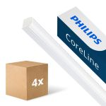 Multipack 4x Philips LED Batten CoreLine BN126C 31W 4100lm - 840 Cool White | 120cm - 1x Through Wiring Multipack 4x Philips LED Batten CoreLine BN126C 31W 4100lm - 840 Cool White | 120cm - 1x Through Wiring