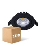 Multipack 10x Noxion LED Adjustable Slim Spot Black 6W 550lm - 930 Warm White | Cutout 75mm - IP54 - Best Colour Rendering  Multipack 10x Noxion LED Adjustable Slim Spot Black 6W 550lm - 930 Warm White | Cutout 75mm - IP54 - Best Colour Rendering