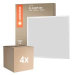 Multipack 4x Ledvance LED Panel Compact Aluminium White 33W 3630lm - 830 Warm White | 60x60cm - UGR < 19 Multipack 4x Ledvance LED Panel Compact Aluminium White 33W 3630lm - 830 Warm White | 60x60cm - UGR < 19