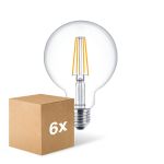 Multipack 6x Philips MASTER Value LED Globe E27 120mm Filament Clear 5.9W 806lm - 927 Extra Warm White | Best Colour Rendering - Replaces 60W Multipack 6x Philips MASTER Value LED Globe E27 120mm Filament Clear 5.9W 806lm - 927 Extra Warm White | Best Colour Rendering - Replaces 60W