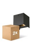 Duopack D'Lite LED Wall Light Elingen Aluminium Black 4.9W 290lm - 830 Warm White | Motion Sensor Duopack D'Lite LED Wall Light Elingen Aluminium Black 4.9W 290lm - 830 Warm White | Motion Sensor