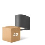 Multipack 4x D'Lite Wall Light Vossem Aluminium Black | Suitable For 1x GU10 Multipack 4x D'Lite Wall Light Vossem Aluminium Black | Suitable For 1x GU10