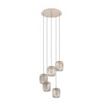 Eglo Pendant Romazzina Steel Sandy | Suitable for 5x E27 Eglo Pendant Romazzina Steel Sandy | Suitable for 5x E27