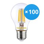 Multipack 100x Noxion Lucent LED E27 Pear Filament Clear 4.5W 470lm - 822-827 Dim To Warm | Dimmable - Replaces 40W Multipack 100x Noxion Lucent LED E27 Pear Filament Clear 4.5W 470lm - 822-827 Dim To Warm | Dimmable - Replaces 40W