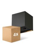 Multipack 4x D'Lite LED Wall Light Elingen Aluminium Black 2.9W 170lm - 830 Warm White | Battery-Powered - Light Sensor Multipack 4x D'Lite LED Wall Light Elingen Aluminium Black 2.9W 170lm - 830 Warm White | Battery-Powered - Light Sensor