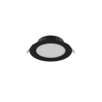 Noxion LED Downlight Hera Flat Recessed Black 9W 900lm 80D - 827-830-840 CCT | 146mm - Cutout 120mm Noxion LED Downlight Hera Flat Recessed Black 9W 900lm 80D - 827-830-840 CCT | 146mm - Cutout 120mm
