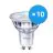 Multipack 10x Philips Corepro LED Spot GU10 PAR16 4.6W 355lm 36D - 827 Extra Warm White | Replaces 50W