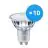 Multipack 10x Philips MASTER Value LED Spot GU10 PAR16 4.9W 355lm 60D - 927 Extra Warm White | Best Colour Rendering - Dimmable - Replaces 50W