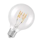 Osram Vintage 1906 LED E27 Globe Filament Clear Slim 4.8W 470lm - 827 Extra Warm White | Dimmable - Replaces 40W