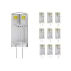 Multipack 10x Noxion Bolt LED Capsule G4 0.9W 100lm - 827 Extra Warm White | Replaces 10W