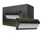 LED Bulkhead Black 12W 1200lm - 840 Cool White | IP54