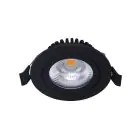 Noxion LED Adjustable Slim Spot Black 6W 550lm - 930 Warm White | Cutout 75mm - IP54 - Best Colour Rendering
